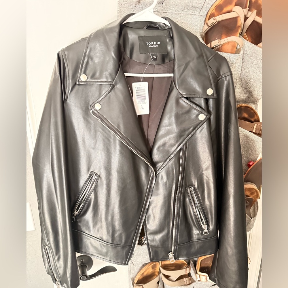 Torrid Classic Black Leather Jacket